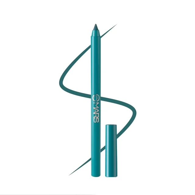 Mars MARS Won't Smudge Won't Budge Matte Kajal Pencil 1.4g Shade 05 FOREST CHASE | Smooth Glide, Waterproof, Long-Stay Kajal | Bold Blue-Black Pigment | Smudge-Proof Eye Pencil
