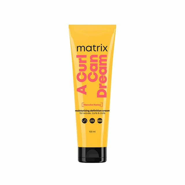 Matrix A Curl Can Dream Leave-in Cream 100ml for Wavy & Curly Hair | Nourishes, Defines & Controls Curls | Manuka Honey Extract | No Flaking, No Crunch | Curl Styling