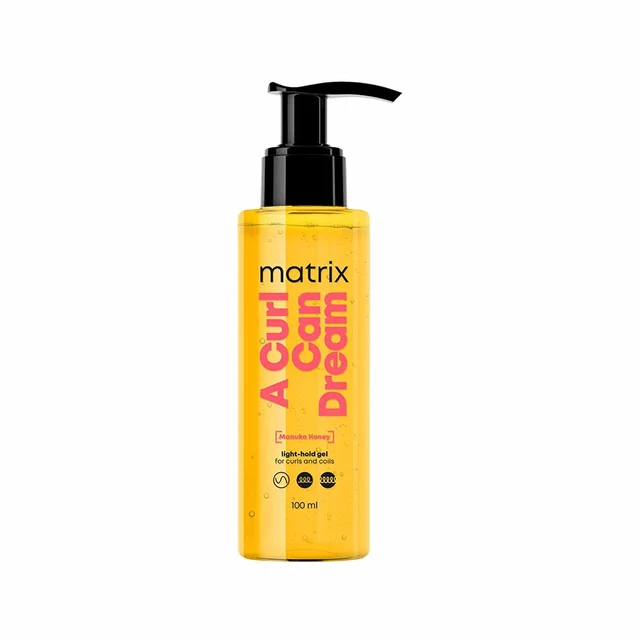 Matrix A Curl Can Dream Light-Hold Gel 100ml for Wavy & Curly Hair 100ml | Nourishes & Defines Curls | Manuka Honey Extract | Waves & Curls Styling | No Flaking or Crunch