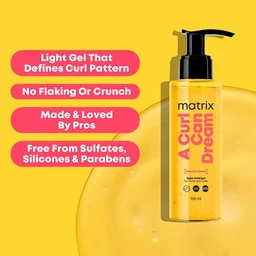 Matrix A Curl Can Dream Light-Hold Gel 100ml for Wavy & Curly Hair 100ml | Nourishes & Defines Curls | Manuka Honey Extract | Waves & Curls Styling | No Flaking or Crunch