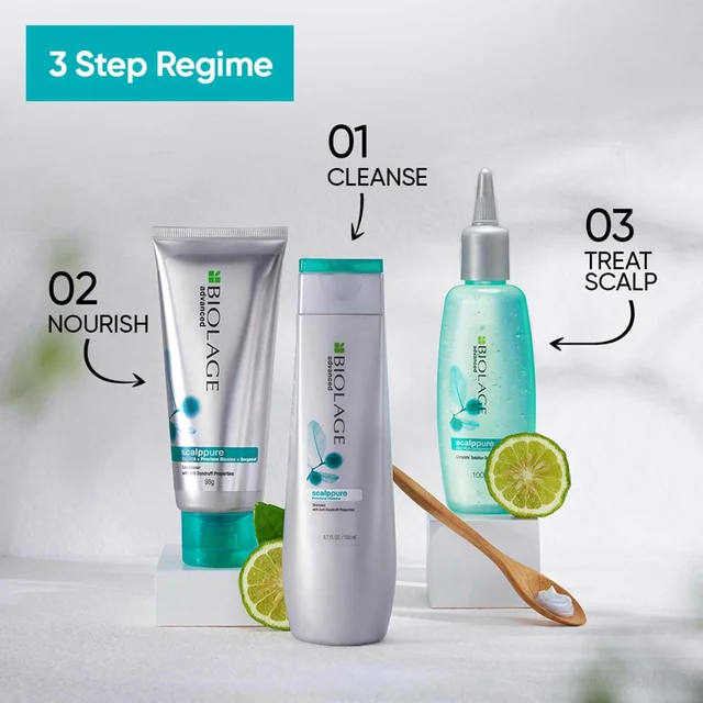 Biolage ScalpPure Anti-Dandruff Shampoo 200ml | Scalp Purifying Anti-Dandruff Shampoo | Dandruff Control, Itchy Scalp Soothing & Refreshing Care - 1