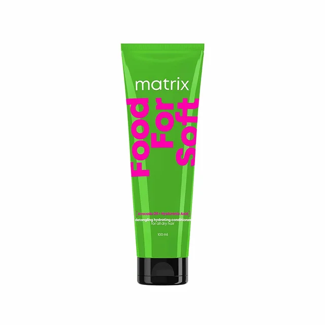 Matrix Food For Soft Detangling Hydrating Conditioner 100ml for Dry & Dehydrated Hair | 5X More Hydration | 3 Days of Softness | Hyaluronic Acid & Avocado Oil