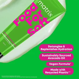 Matrix Food For Soft Detangling Hydrating Conditioner 100ml for Dry & Dehydrated Hair | 5X More Hydration | 3 Days of Softness | Hyaluronic Acid & Avocado Oil