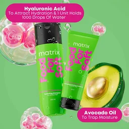 Matrix Food For Soft Hydrating Shampoo 1L for Dry & Dehydrated Hair | 5X More Hydration | 3 Days of Softness | Hyaluronic Acid & Avocado Oil | Moisturizing Shampoo
