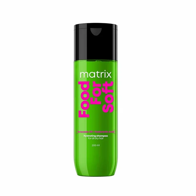 Matrix Food For Soft Hydrating Shampoo 200ml for Dry & Dehydrated Hair | 5X More Hydration | 3 Days of Softness | Hyaluronic Acid & Avocado Oil | Moisturizing Shampoo