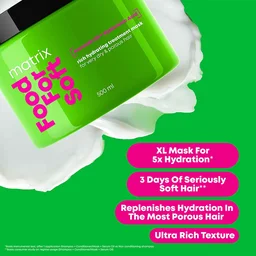 Matrix Food For Soft Rich Hydrating Professional Treatment Mask 500ml for Dry & Dehydrated Hair | 5X More Hydration | 3 Days Softness | Hyaluronic Acid & Avocado Oil (Additional ₹99 charged due to excess shipment weight)