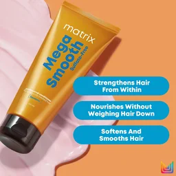 Matrix Mega Smooth Sulfate-Free Conditioner 198g | With Squalene & Bonding Blend | Gentle Care & Bond Repair | Smoothens & Protects Chemically Treated Hair