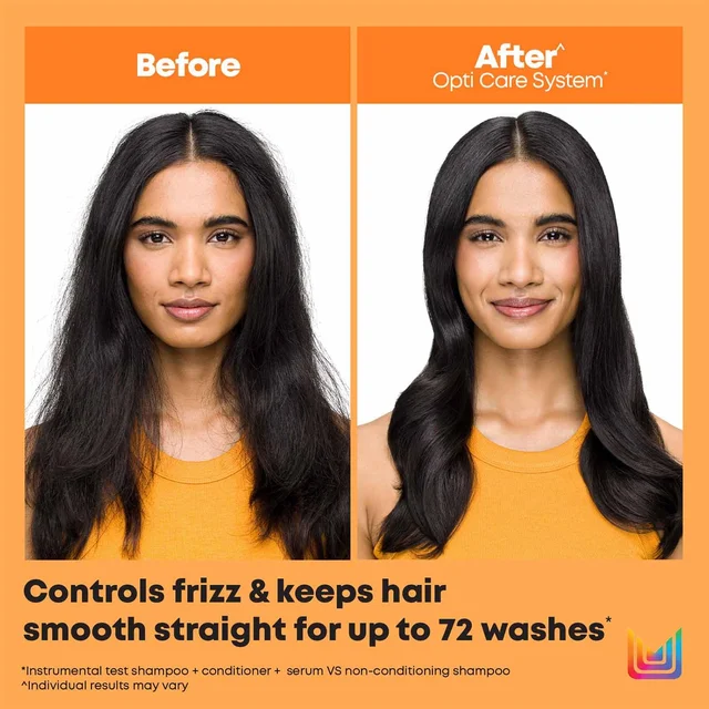 Matrix Opti Care Smooth Straight Shampoo 350ml | Shea Butter | Ultra Smooth & Frizz-Free Hair | Deep Nourishment & Shine
