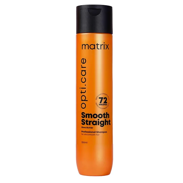 Matrix Opti Care Smooth Straight Shampoo 350ml | Shea Butter | Ultra Smooth & Frizz-Free Hair | Deep Nourishment & Shine