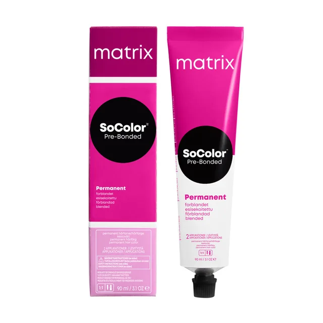 Matrix SoColor Hair Color 5R Red Light Brown 90ML | Permanent Blended Hair Color | Pre-Bonded Formula for Vibrant | Long-Lasting Color & Hair Protection | Professional Hair Dye