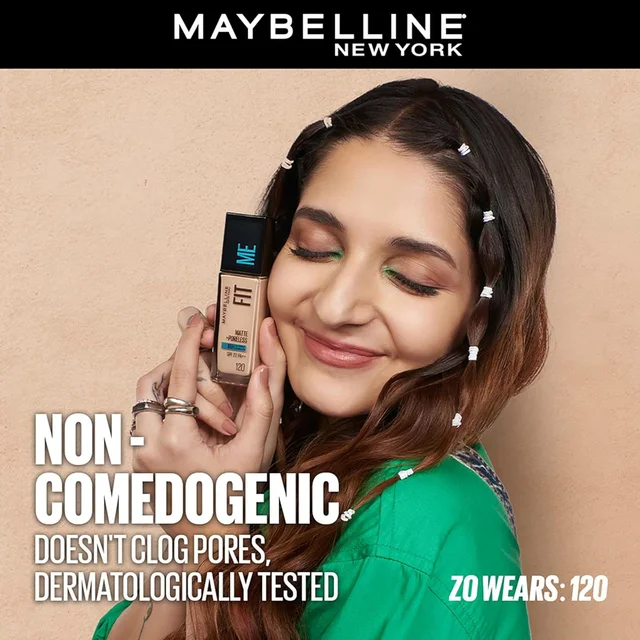 Maybelline New York Fit Me Matte + Poreless Liquid Foundation 30ml with SPF 22, PA++ | Shade 330 Toffee | Oil-Control, Lightweight, Long-Wear | Smooth Matte Finish, Perfect Base