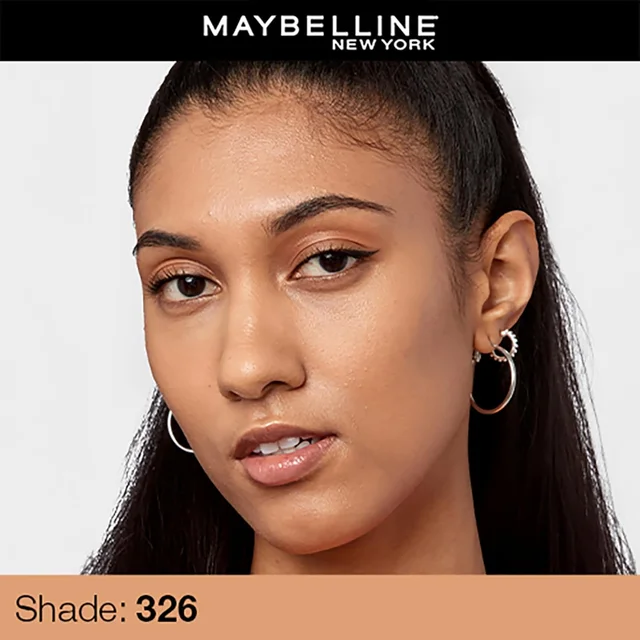 Maybelline New York Maybelline Fit Me Matte + Poreless Liquid Foundation 30ml Shade 326 Warm tan with SPF 22 PA++ | 16H Oil Control | Lightweight Daily Wear Foundation | Pore-Minimizing Matte Finish for Indian Skin