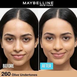 Maybelline New York Maybelline Fit Me Matte + Poreless Liquid Foundation 30ml Shade 260 with SPF 22 PA++ | 16H Oil Control & Lightweight Daily Wear Foundation | Pore-Minimizing Matte Finish for Indian Skin