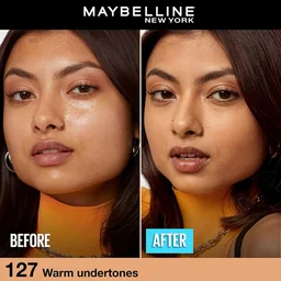 Maybelline New York Maybelline Fit Me Matte + Poreless Liquid Foundation 30ml 127 Golden Honey with SPF 22 PA++ | Lightweight Daily Wear, Pore-Minimizing, Natural Matte Finish | Perfect for Indian Skin