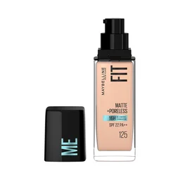 Maybelline New York Maybelline Fit Me Matte + Poreless Liquid Foundation 30ml 125 Nude Beige SPF 22 PA++ | Lightweight Daily Wear, Pore-Minimizing, Natural Matte Finish | Perfect for Indian Skin
