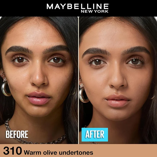 Maybelline New York Fit Me Matte + Poreless Liquid Foundation 30ml with SPF 22 | Shade 310 Sun Beige | Oil-Control, Lightweight, Long-Wear | Smooth Matte Finish, Perfect Base