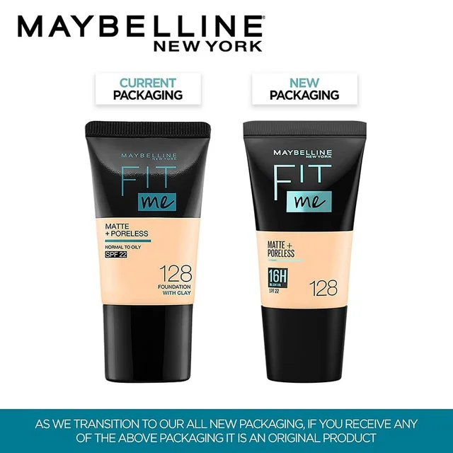 Maybelline New York Fit Me Matte + Poreless Liquid Foundation 18ml with SPF 22 | Shade 310 Sun Beige | Oil-Control, Lightweight, Long-Wear | Smooth Matte Finish, Perfect Base