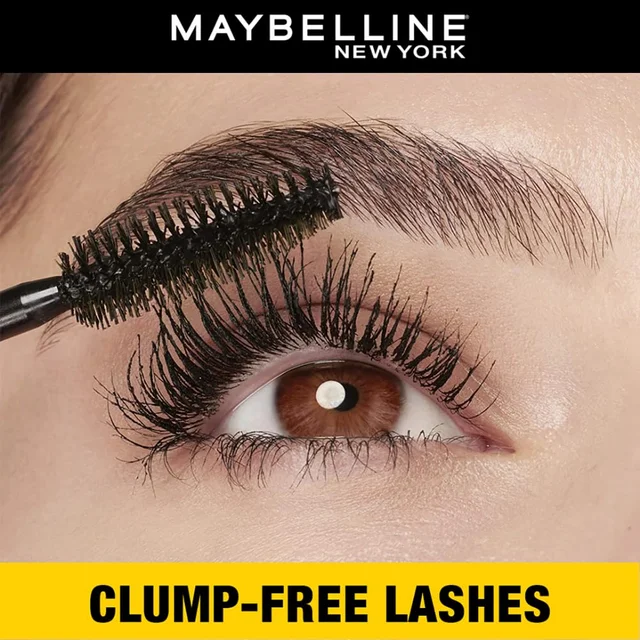Maybelline New York Mascara 10ml | Long-Lasting Smudge-Proof Mascara | Bold & Dramatic Lash Look | Waterproof, Black, Volume Express Colossal | for Fuller, Longer Lashes |