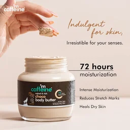 Mcaffeine Body Butter with Shea Butter, Cocoa & Caffeine 250g | Intense Moisturizer for Dry Skin | Suitable for Men & Women | For All Skin Types