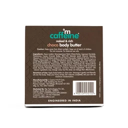 Mcaffeine Body Butter with Shea Butter, Cocoa & Caffeine 250g | Intense Moisturizer for Dry Skin | Suitable for Men & Women | For All Skin Types
