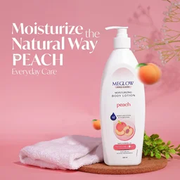 Meglow Pro-Care Moisturizer Body Lotion 500ml for Women & Men | Enriched with Peach Extract | Deep Hydration with 48 Hrs Moisture Lock for Dry Skin