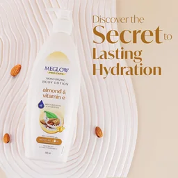 Meglow Pro-Care Moisturizing Body Lotion 500ml For Women & Men | Almond & Vitamin E Enriched | Deep Hydration for Nourished, Smooth Skin