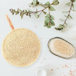 Midazzle 100% Natural Body Scrubber Loofah for Bathing | Gentle Exfoliation | Removes Dead Skin & Dirt | Eco-Friendly, Chemical-Free Bath Accessory for Smooth & Healthy Skin