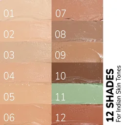 Mila Beaute Conceal It Pot Concealer with Brush (01 Rich Vanilla), 4g with Full Coverage & Lightweight | SPF 15 & Vitamin E, Matte Finish | Crease-Free & Long-Lasting Wear