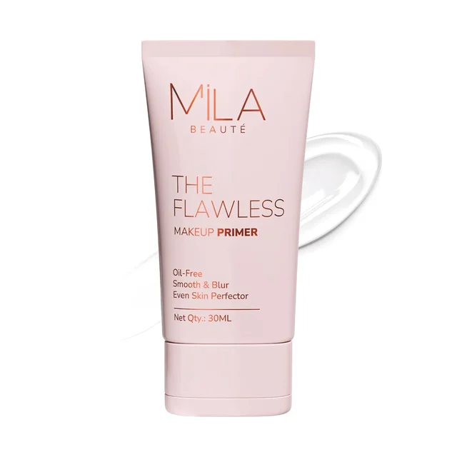 Mila Beaute Flawless Makeup Primer 30ml | Oil-Free & Mattifying Finish | Smooth Texture & Blurs Pores | Lightweight Formula for Long-Lasting, Flawless Makeup Base