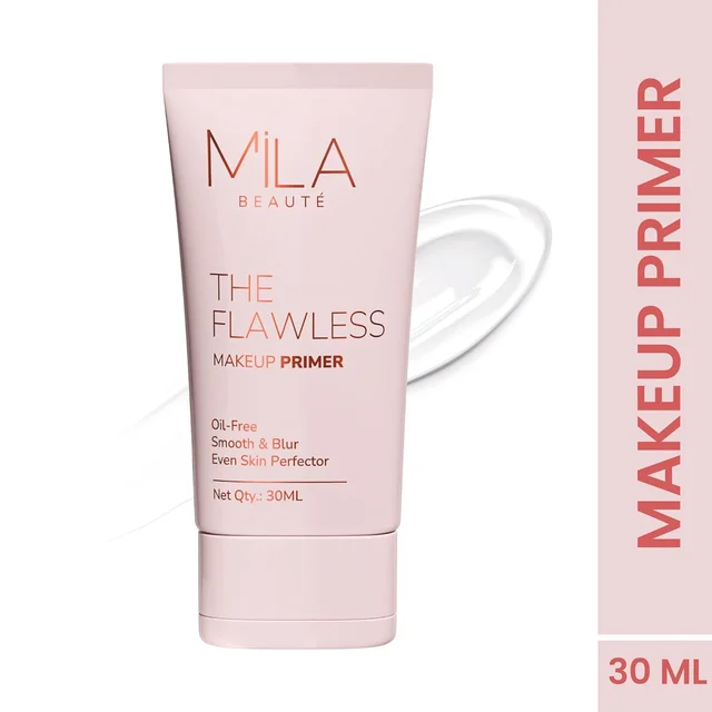 Mila Beaute Flawless Makeup Primer 30ml | Oil-Free & Mattifying Finish | Smooth Texture & Blurs Pores | Lightweight Formula for Long-Lasting, Flawless Makeup Base