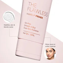 Mila Beaute Flawless Makeup Primer 30ml | Oil-Free & Mattifying Finish | Smooth Texture & Blurs Pores | Lightweight Formula for Long-Lasting, Flawless Makeup Base