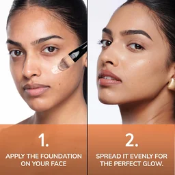 Mila Beaute Longwear Weightless Foundation (304 Golden Caramel), 30ml | Full Coverage & Lightweight | Hydrating & Matte Finish | Long-Lasting & SPF 15 Protection