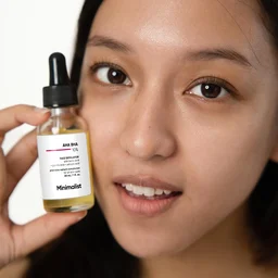 Minimalist 10% AHA BHA Exfoliating Serum 30ml | Beginners Safe Peel with Glycolic, Lactic & Salicylic Acid | Gently Removes Dead Skin, Unclogs Pores & Brightens