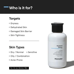 Minimalist Aquaporin Booster 0.5% Cleanser with Hyaluronic Acid, Betaine & Wheat Protein | Gentle Hydrating Face Wash for Dry & Normal Skin, Daily Use