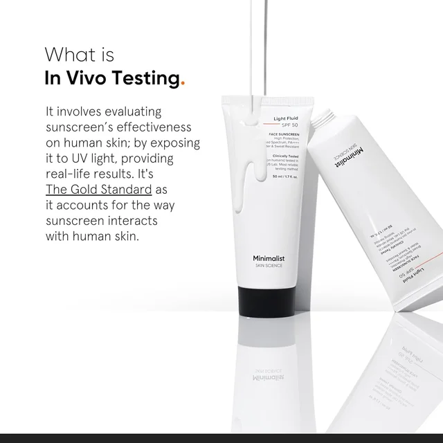 Minimalist Light Fluid Sunscreen SPF 50 PA++++ 50ml | Broad Spectrum UVA & UVB Protection | Clinically Tested in US | Lightweight, No White Cast, Water & Sweat Resistant