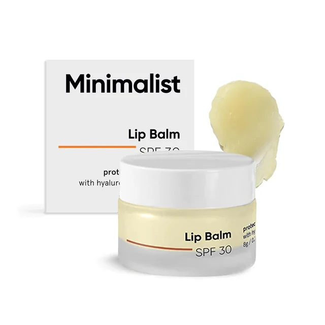 Minimalist SPF 30 Lip Balm 8g | With Ceramides & Hyaluronic Acid | Broad Spectrum Lip Protection & Deep Nourishment | Non-Sticky, Hydrating Lip Care for Women & Men