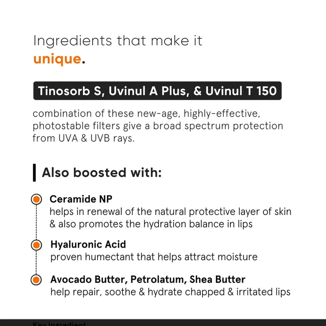 Minimalist SPF 30 Lip Balm 8g | With Ceramides & Hyaluronic Acid | Broad Spectrum Lip Protection & Deep Nourishment | Non-Sticky, Hydrating Lip Care for Women & Men