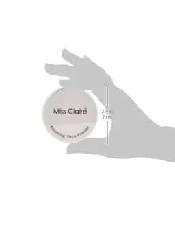 Miss Claire Blooming Face Powder Translucent TL10 Brown 7g | Lightweight Compact Powder | Oil Control & Smooth Matte Finish | Long Lasting Makeup Setting Powder