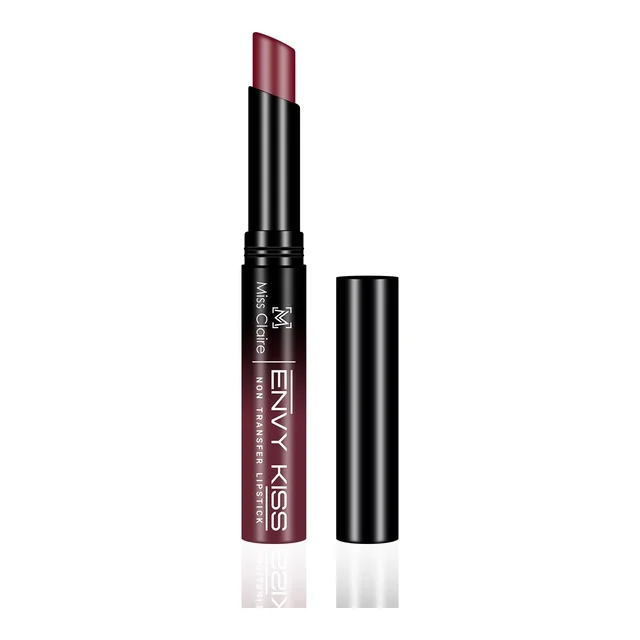 Miss Claire Envy Kiss Non Transfer Lipstick 05 Chic Cherry 1.8g | High-Pigment Matte Finish | Long Lasting Smudge Proof Transfer Resistant Lightweight Lip Color