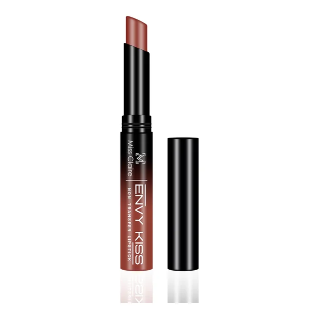 Miss Claire Envy Kiss Non Transfer Lipstick 07 Silky Spice 1.8g | Matte Finish | Long Lasting Smudge Proof Transfer Resistant Lightweight Warm Nude Lip Color