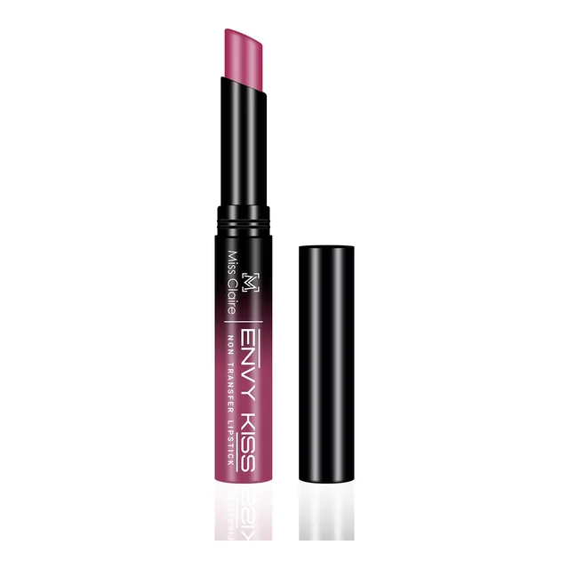 Miss Claire Envy Kiss Non Transfer Lipstick 08 Poppy 1.8g | Vivid Matte Finish | Long Lasting Smudge Proof Transfer Resistant Lightweight Pink Lip Color