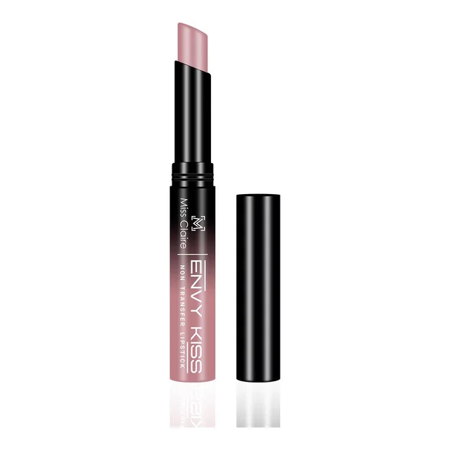 Miss Claire Envy Kiss Non Transfer Lipstick 14 You Cutie 1.8g | Soft Matte Finish | Long Lasting Smudge Proof Transfer Resistant Lightweight Nude Pink Lip Color