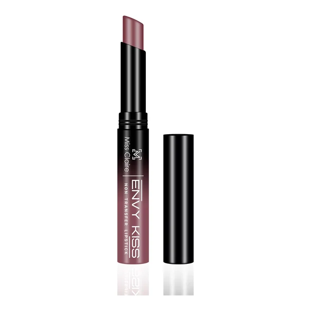 Miss Claire Envy Kiss Non Transfer Lipstick 15 Nudie 1.8g | Natural Matte Finish | Long Lasting Smudge Proof Transfer Resistant Lightweight Nude Mauve Lip Color