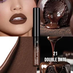 Miss Claire Envy Kiss Non Transfer Lipstick 21 Double Date 1.8g | Velvety Matte Finish| Long Lasting Smudge Proof Transfer Resistant Lightweight Lip Color