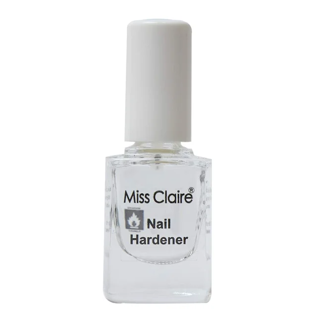 Miss Claire Nail Hardener Clear 10ml | Nail Strengthener for Weak & Brittle Nails | Transparent Protective Coat | Long Lasting Nail Care | Smooth Glossy Finish Nail Treatment