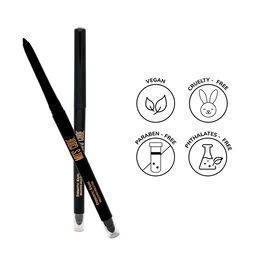 MOS CODE Eyematic Kajal 0.4gm - Abyss Black | Bold Eyes Bold You | Waterproof & Smudgeproof Kajal | Single Stroke Matte Finish | Long Lasting | Plant-Based | Paraben & Alcohol Free | Cruelty-Free