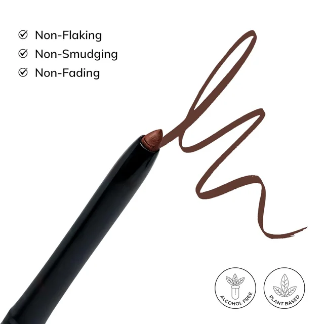 MOS CODE Eyematic Kajal 0.4gm - Earthy | Bold Eyes Bold You | Waterproof & Smudgeproof | Single Stroke Application | Long Lasting Matte Finish | Plant-Based | Paraben & Alcohol Free | Cruelty-Free