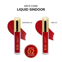 Mos Code Ganga Sparsh Liquid Sindoor 7ml - Red | Long Lasting, Sweatproof & Smudgeproof | Quick Dry Formula | Paraben Free, Cruelty Free Traditional Sindoor