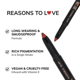 MOS CODE Kissable Slay HD Matte Cryon Lipstick withLips + Primer 1.6g, Espresso Shot 41 | Waterproof, Smudge Proof, Long Lasting Matte Lipstick | Vitamin E Enriched, Hydrating