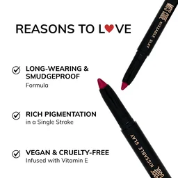MOS CODE Kissable Slay HD Matte Cryon Lipstick withLips + Primer 1.6g, Cranberry Rush 02 | Waterproof, Smudge Proof, Long Lasting Matte Lipstick | Vitamin E Enriched, Hydrating